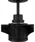 60" Phoebe 1-Light Ceiling Fan Flat Black