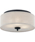 Blanche 3-light Flush Mount Matte Black