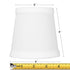 4"W x 4"H Chandelier White Linen Clip-On Lamp shade