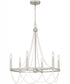 Brigitta 6-light Chandelier Brushed Nickel