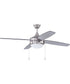 52" Phaze Energy Star 4 Blade 2-Light Ceiling Fan Brushed Polished Nickel