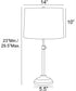 Sandoval 1-Light 3Pcs Floor & Table Lamp Set Orb/White Shade