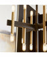 Luxe 16-light Chandelier Textured Black w/ Aged Brass