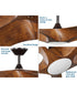 Vernal 60" 5-Blade Woodgrain LED Wifi Transitional Indoor/Outdoor Smart DC Ceiling Fan Koa Woodgrain