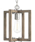 Turnbury 1-Light Coastal Mini-Pendant Light Galvanized Finish