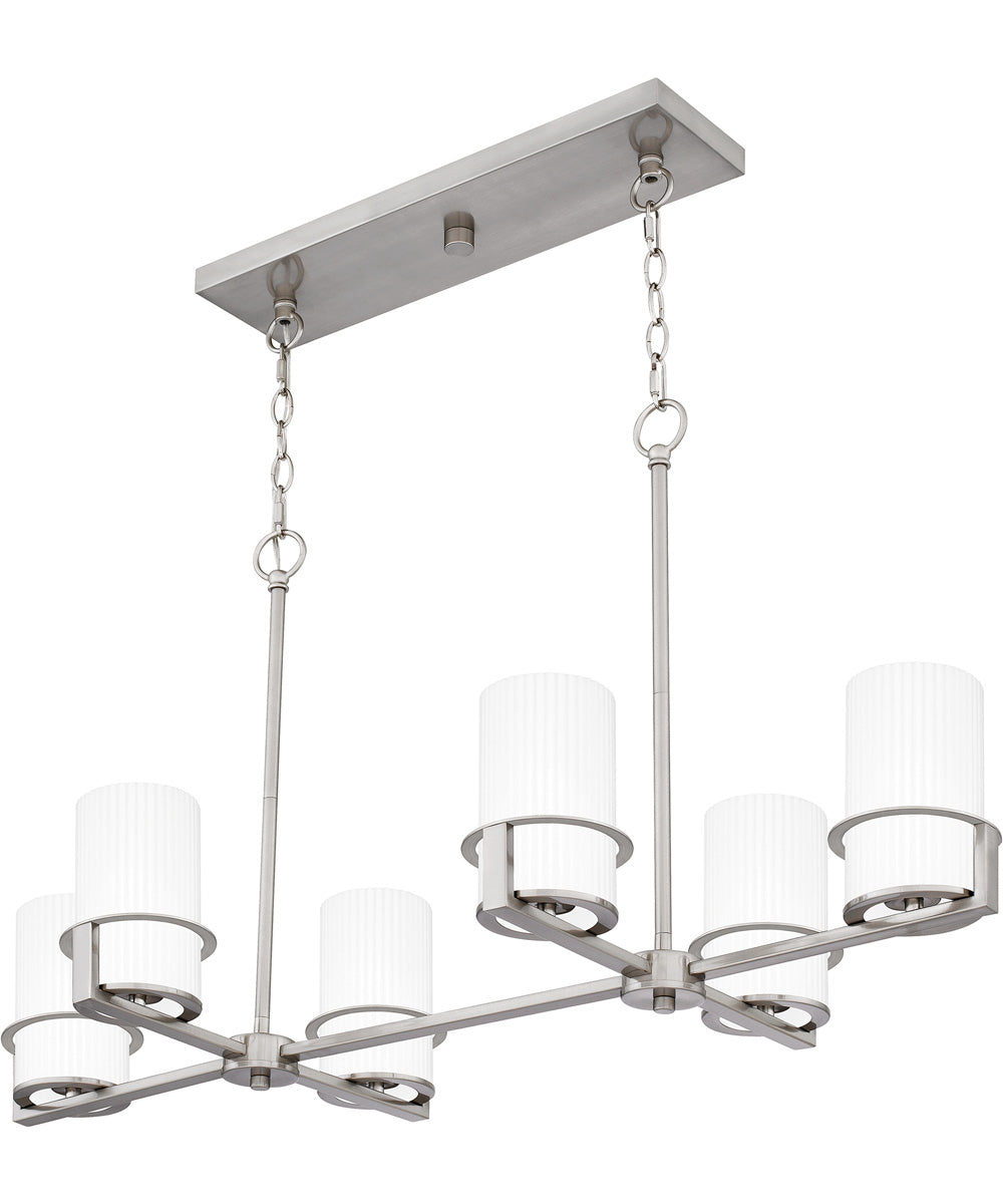 Seymour Medium 6-light Island Light Brushed Nickel