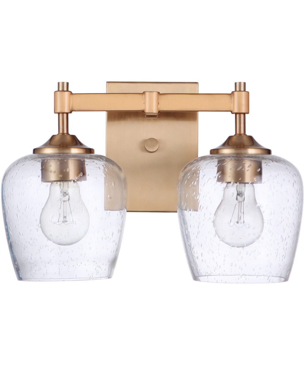 Stellen 2-Light Vanity Satin Brass