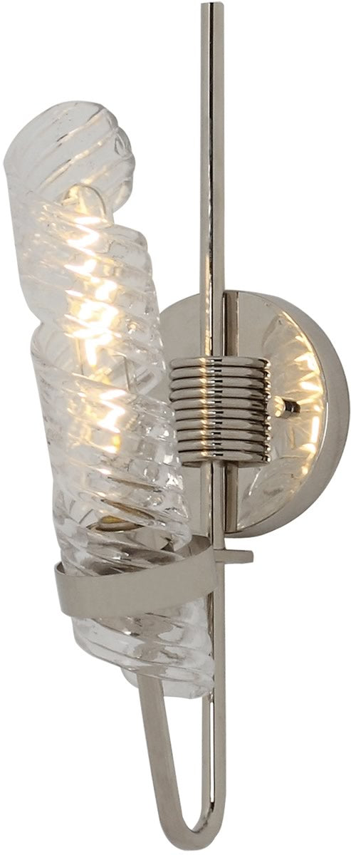5"W Milano 1 Light Wall Sconce Polished Nickel
