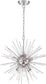 20"W Cirrus 8-Light Chandelier Polished Nickel