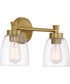 Henning 2-Light Vanity Satin Brass
