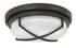 13"W Halsey 2-Light Flush Mount in Buckeye Bronze