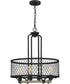 Benton 4-light Pendant Distressed Iron