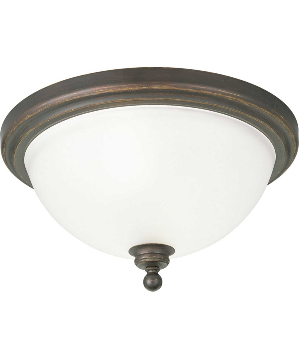 Madison 2-Light 15-3/4" Close-to-Ceiling Antique Bronze