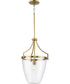 Parkhurst 1-Light New Traditional Clear Glass Pendant Light Brushed Bronze