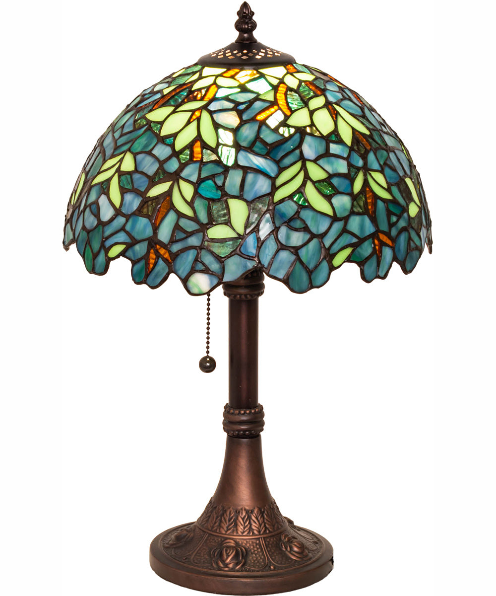 17" High Nightfall Wisteria Table Lamp
