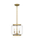 Tapley Small 3-light Mini Pendant Weathered Brass