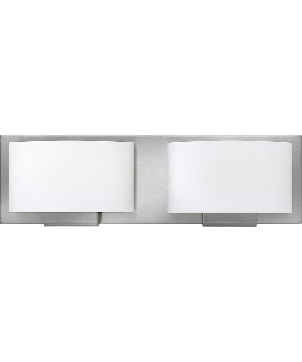 Mila 2-Light LED Vanity in Brushed Nickel