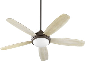 52"W Colton 3-light Ceiling Fan Oiled Bronze w/ Satin Opal