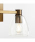 Relo 2-light Bath Vanity Light Dark Brass