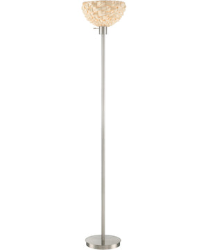 Linterna 1-Light Torch Lamp Ps/Natural Finish Bamboo Shade