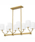 Parkington Small 8-light Island Light Aged Brass