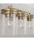 Fuller 3-Light Vanity Aged Brass