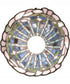 8" Wide Tiffany Flowering Lotus Mini Pendant