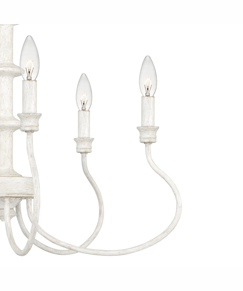 Adela 5-light Chandelier Antique White