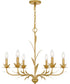Maria 6-light Chandelier Gold Leaf
