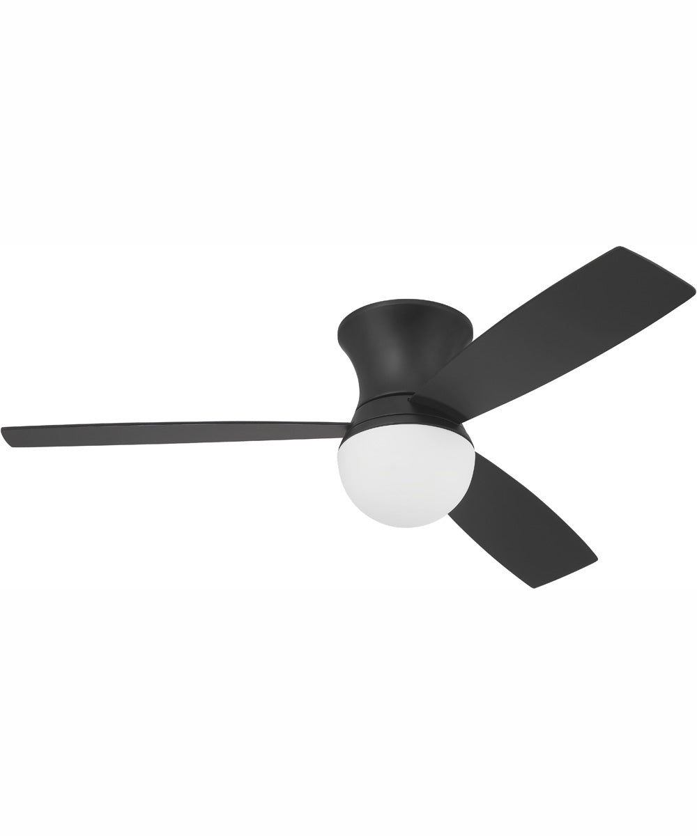 52" Daybreak 1-Light Ceiling Fan Flat Black