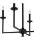 Eldorado 4-light Chandelier Matte Black