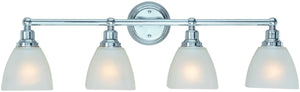 33"W Bradley 4-Light Bath Vanity Light Chrome