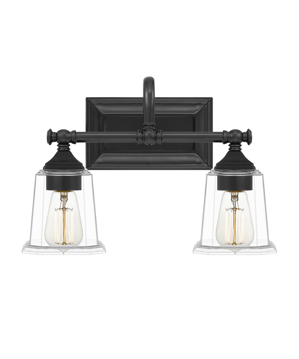 Nicholas Medium 2-light Bath Light Earth Black