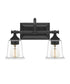 Nicholas Medium 2-light Bath Light Earth Black