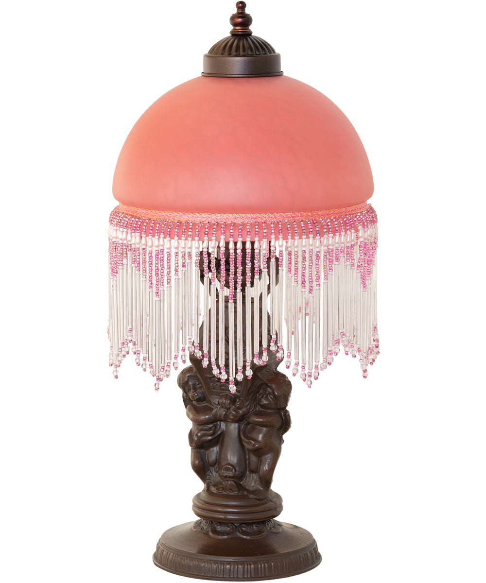 17" High Roussillon Cherub With Lantern Mini Lamp