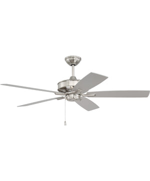 Optimum 52" Ceiling Fan (Blades Included) Brushed Polished Nickel