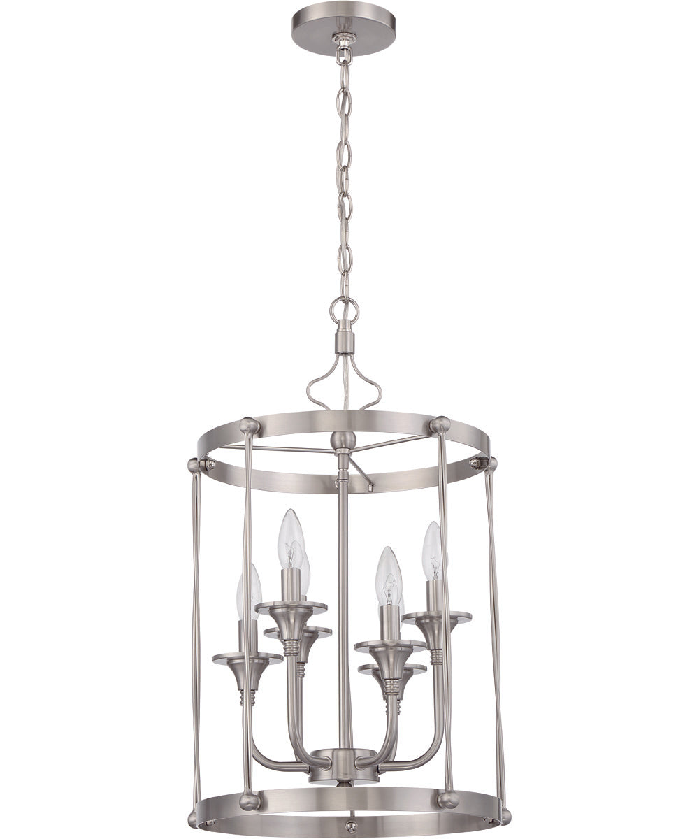 Jolenne 6-Light Foyer Brushed Polished Nickel