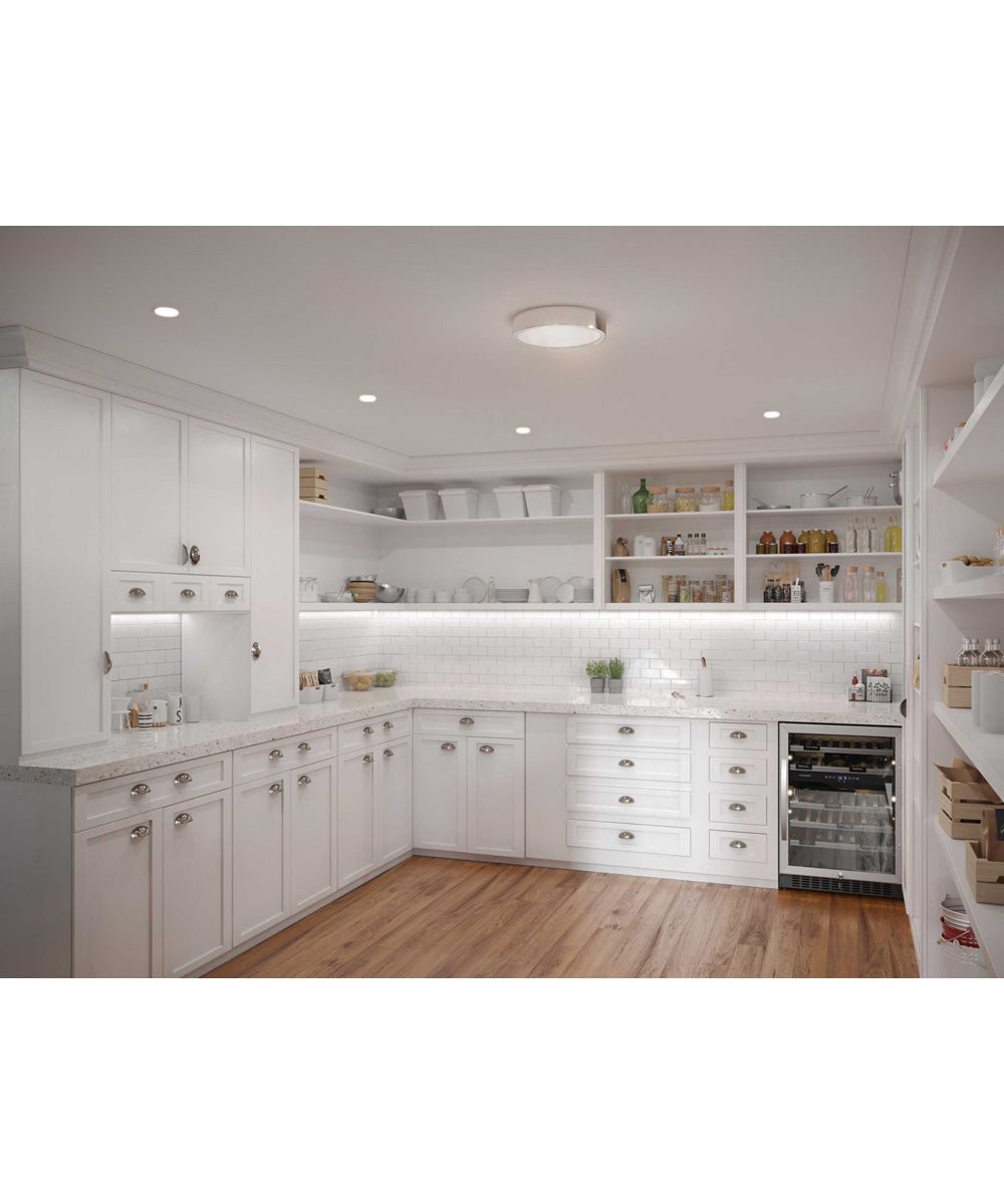 Portal 1-Light 13" LED Flush Mount Polished Chrome