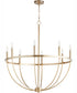 Tribute 8-light Chandelier Aged Brass