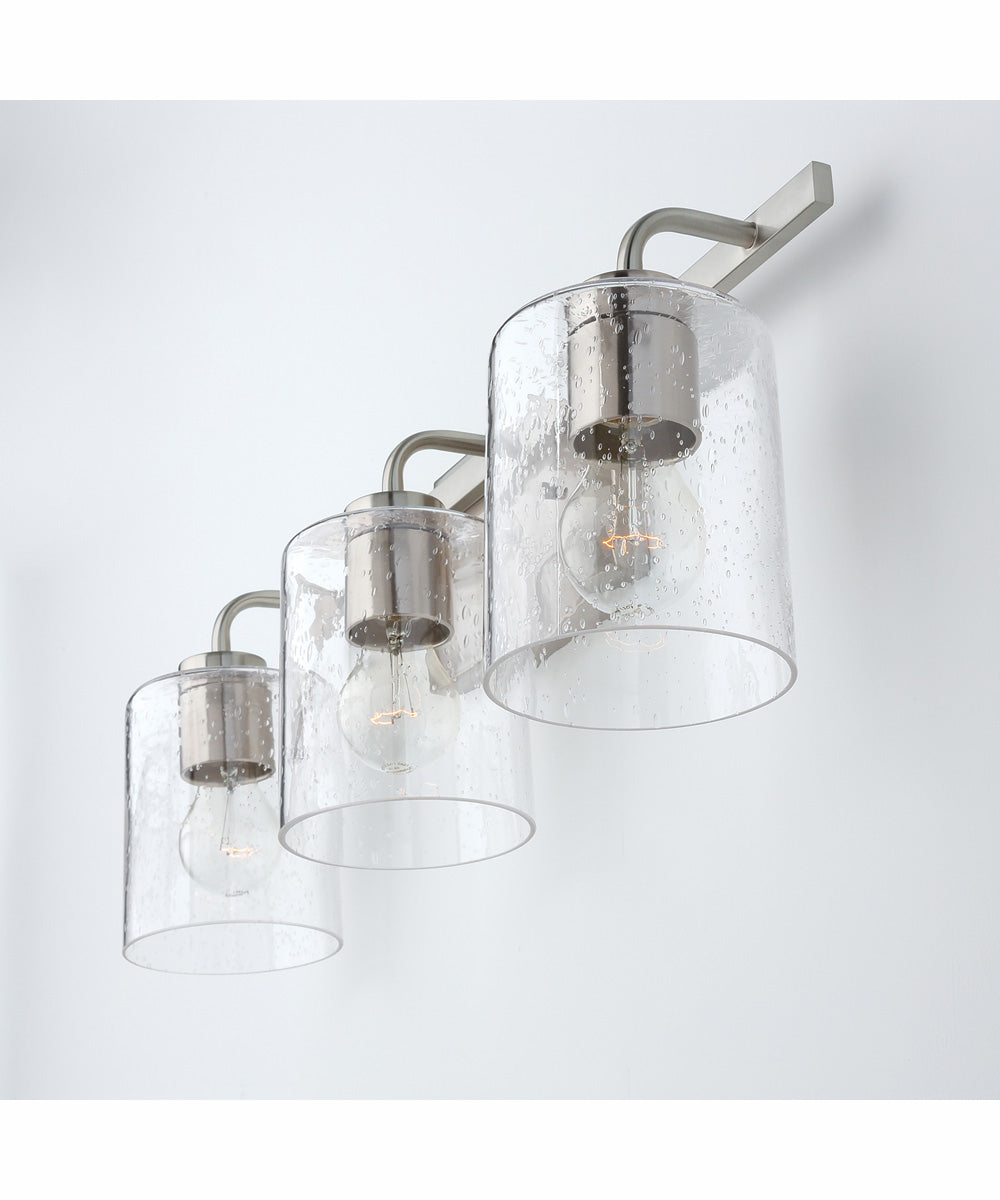 Greyson 3-Light Vanity Brushed Nickel