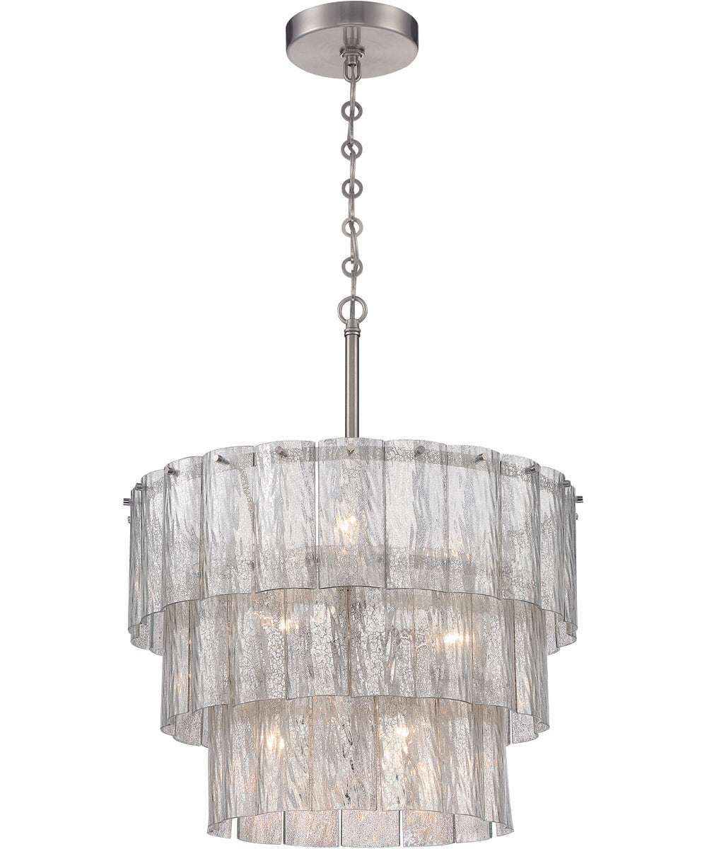 Museo 9-Light Pendant Brushed Polished Nickel