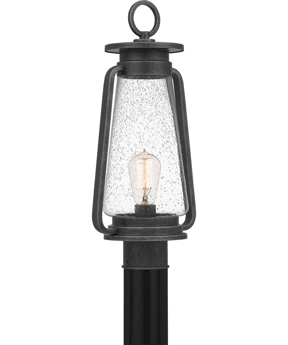 Sutton Large 1-light Outdoor Post Light Speckled Black
