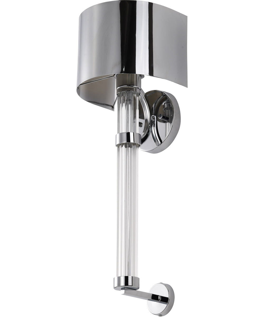Teagon 1-Light Vanity & Wall Polished Nickel