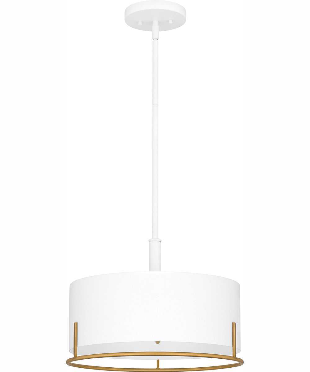 Quoizel Pendant Large 3-light Pendant White