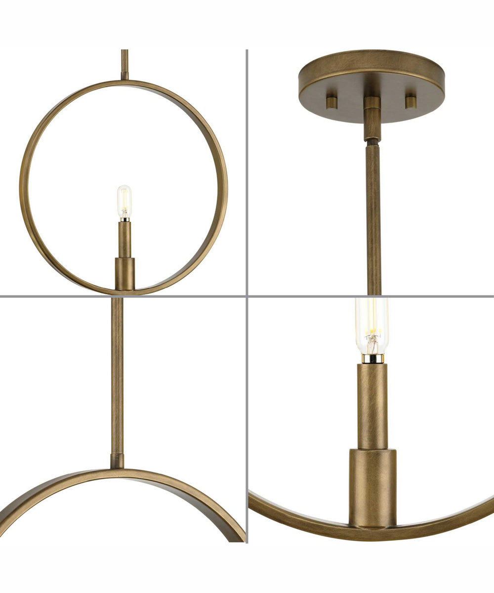 Breckenridge 1-Light Rustic Farmhouse Pendant Aged Bronze