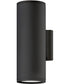 Silo Coastal Elements  2-Light LED Small Up/Down Light Outdoor Wall Mount Lantern in Black