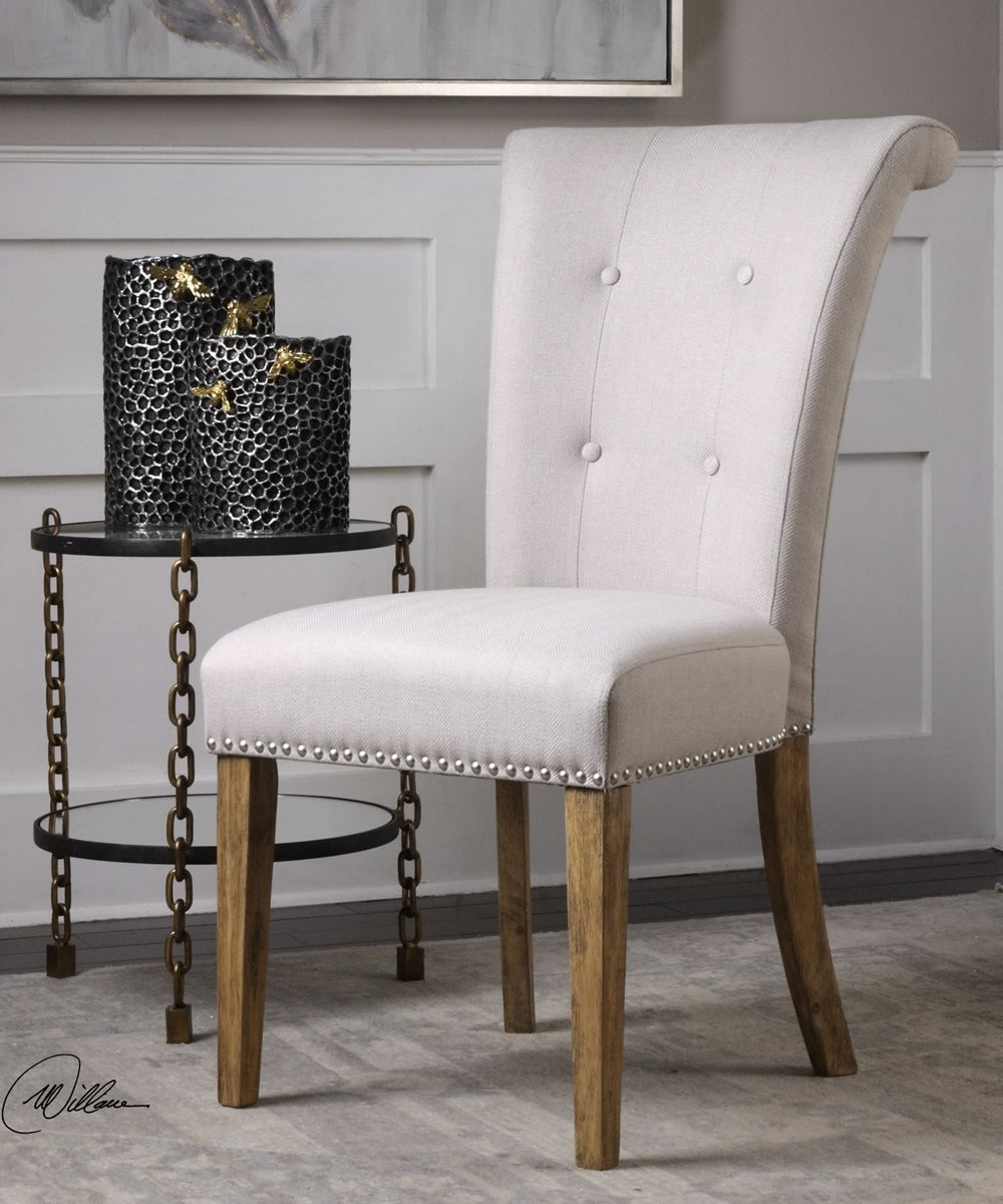 39"H Lucasse Oatmeal Dining Chair