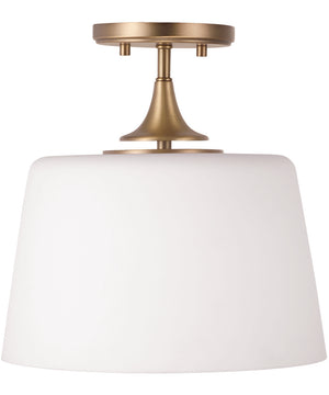 Presley 1-Light Semi-Flush Aged Brass
