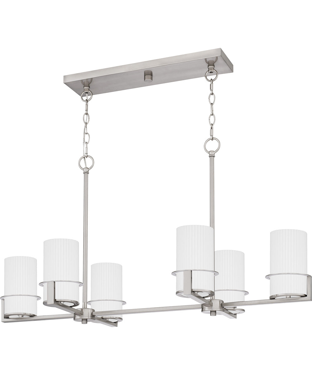 Seymour Medium 6-light Island Light Brushed Nickel