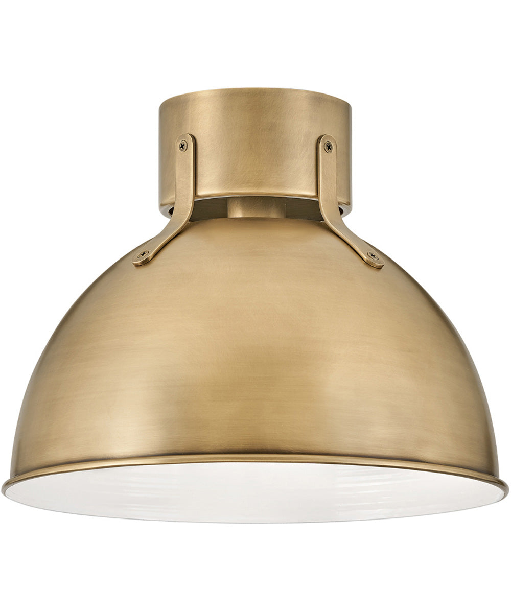 Argo 1-Light Small Flush Mount in Heritage Brass